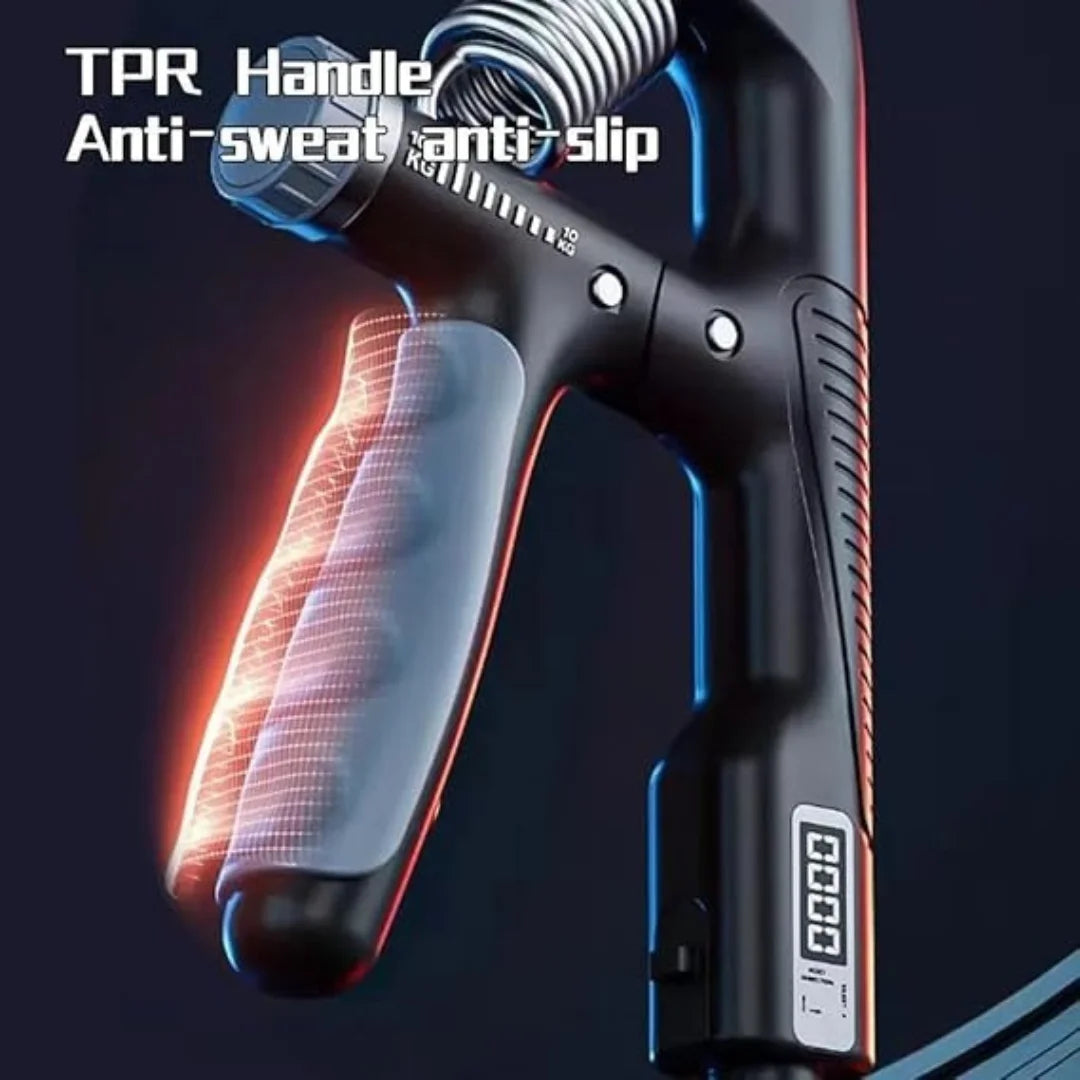 Adjustable Hand Gripper 10–100Kg | Auto Counter | A-Type Grip
