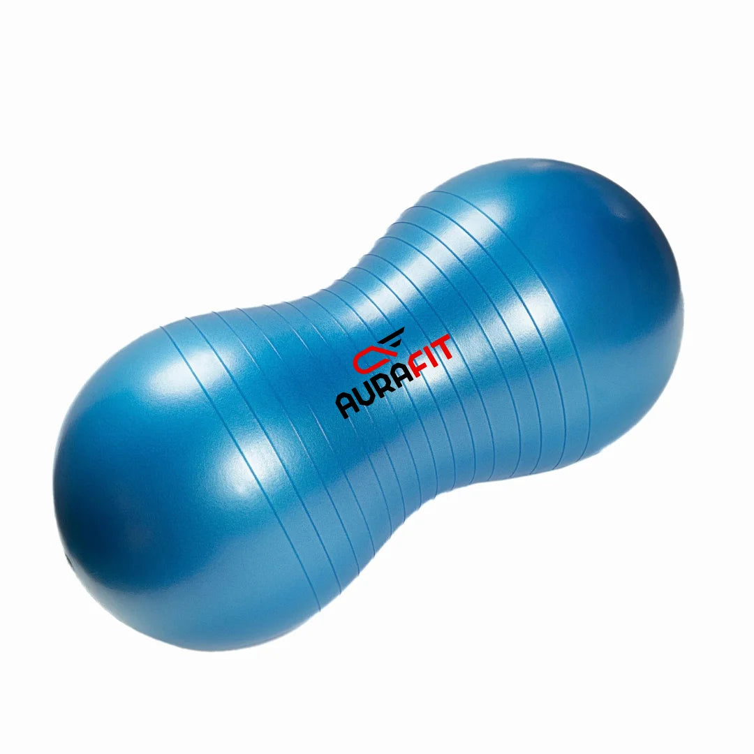 Peanut Exercise Ball with Foot Pump | Anti-Burst Stability Ball for Yoga, Pilates, Balance & Core Training