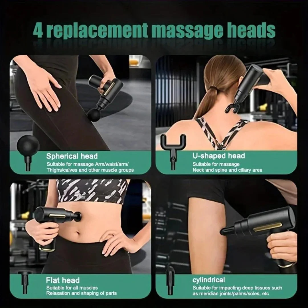Mini Fascial 5 in 1 Massager Gun Professional Muscle Relax