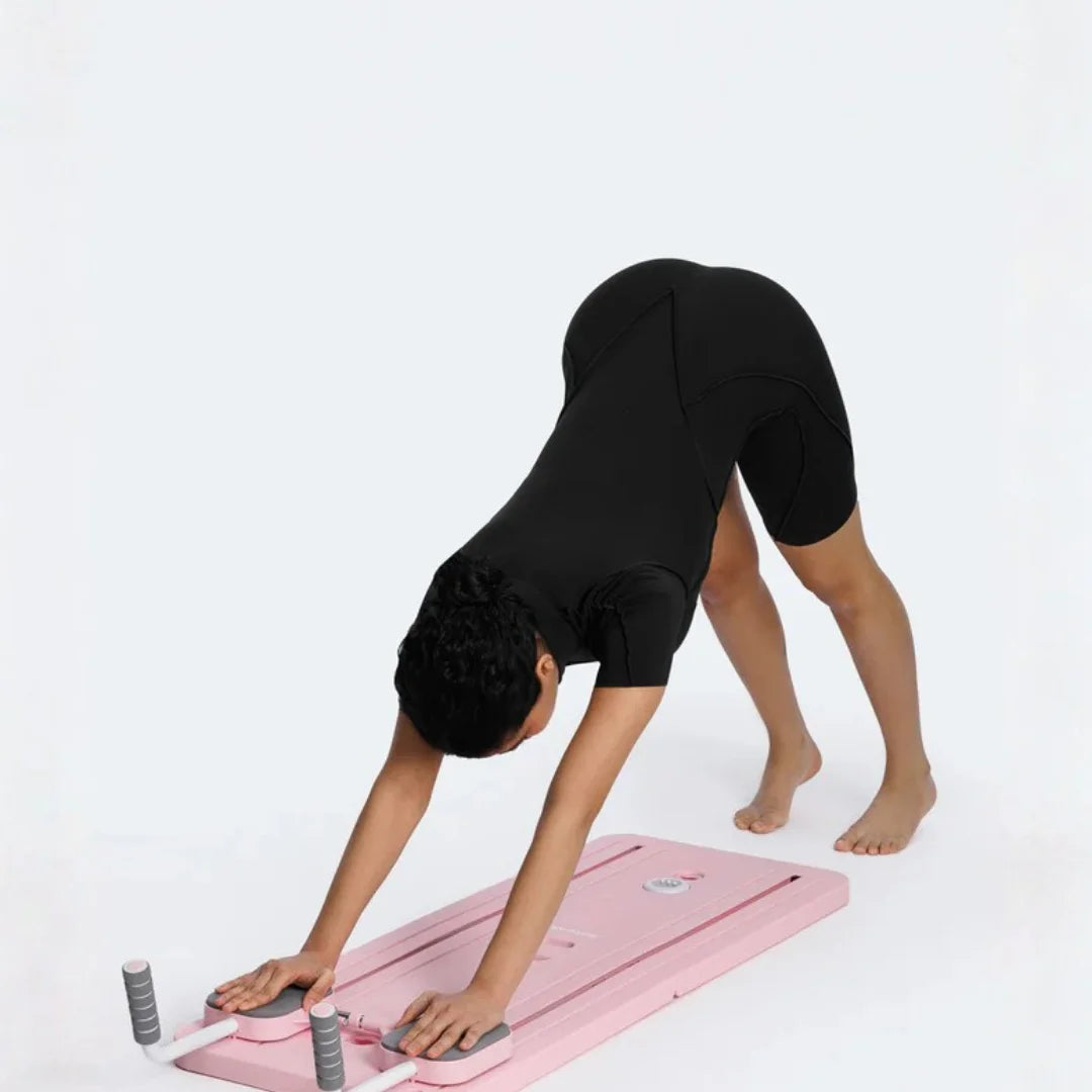 AuraFit Pilates Reformer Board | Foldable 8-in-1 Home Studio Machine | Core, Strength & Flexibility Training