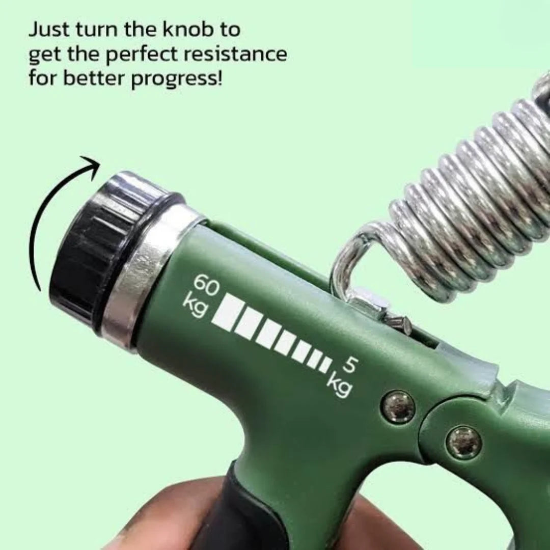 Adjustable Hand Grip Strengthener with Counter – 5-60kg Resistance