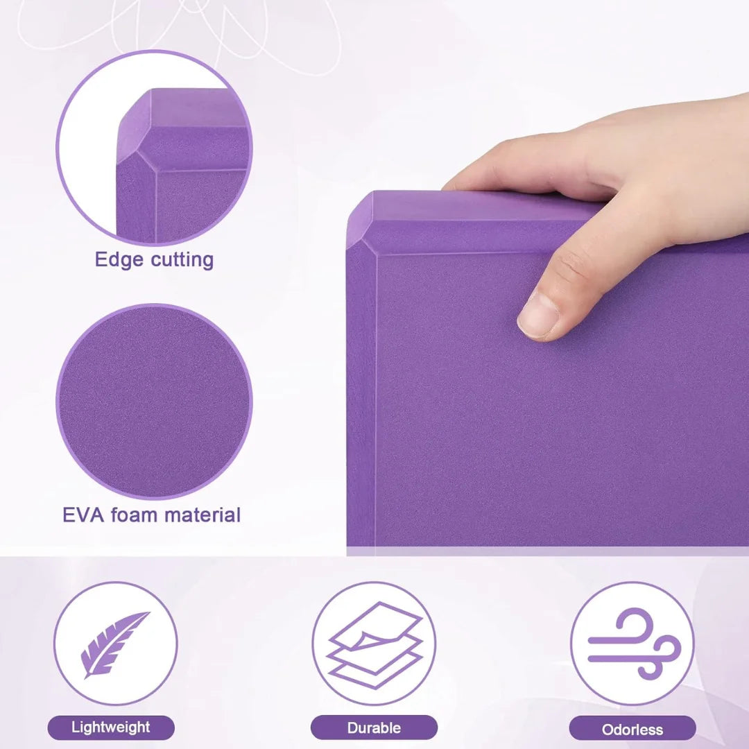Yoga Brick | Durable Foam Yoga Block for Support & Balance