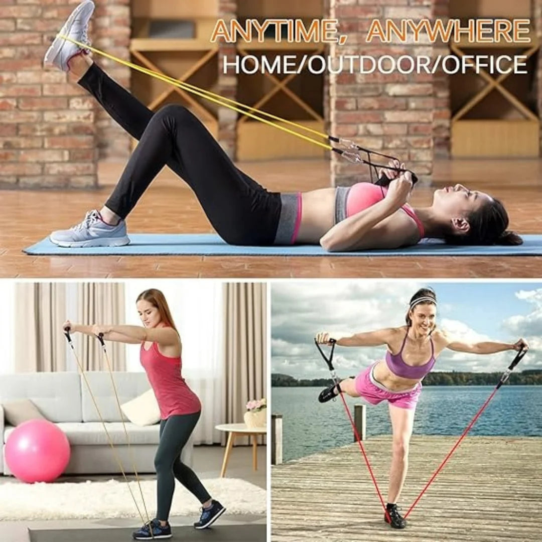 11 Pcs CrossFit Resistance Bands Set – Home Fitness Training