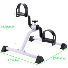 Portable pedal exerciser with adjustable straps and dimensions, Aura Fit gym equipment